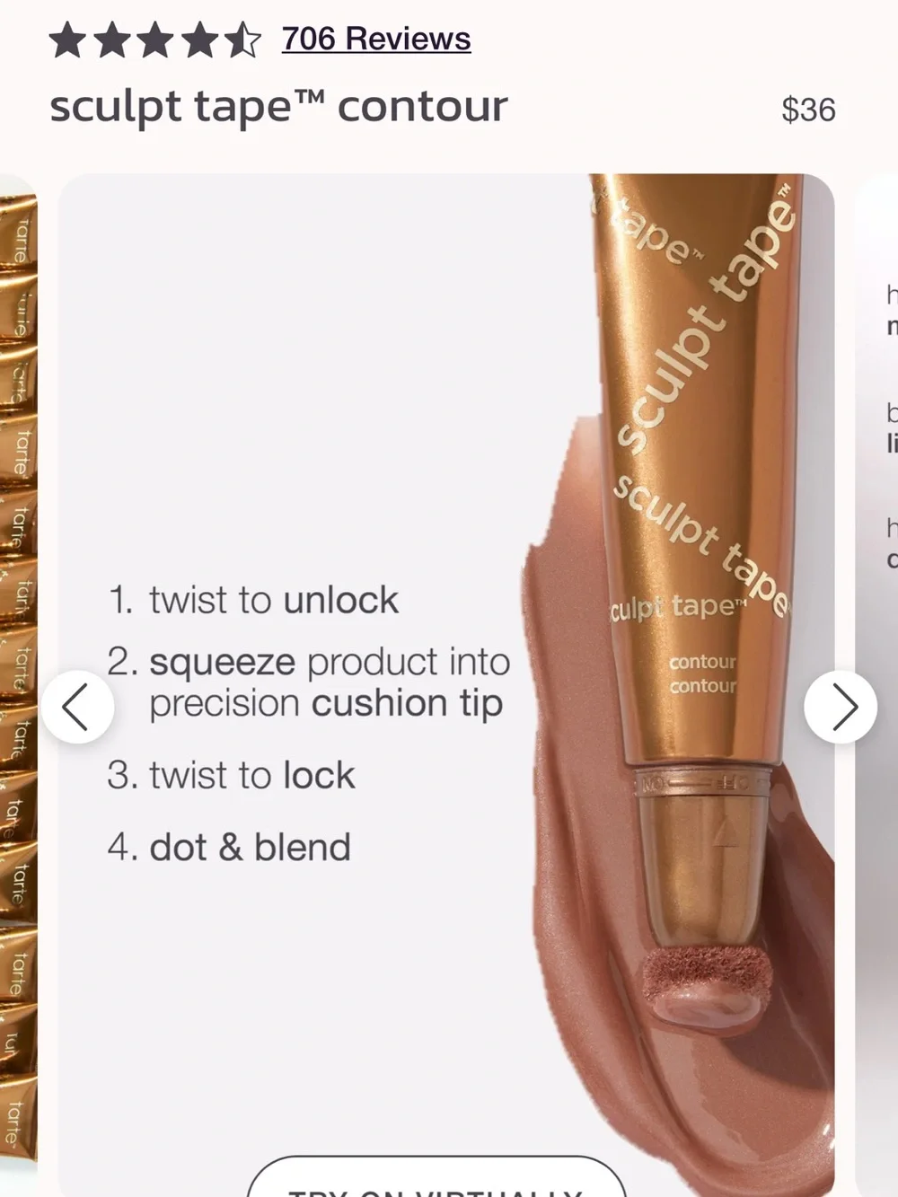 ⭐️ New TARTE  Sculpt Cool Bronze Full Size